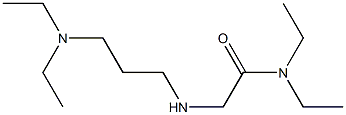 2-{[3-(diethylamino)propyl]amino}-N,N-diethylacetamide Struktur