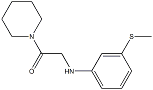 2-{[3-(methylsulfanyl)phenyl]amino}-1-(piperidin-1-yl)ethan-1-one Structure