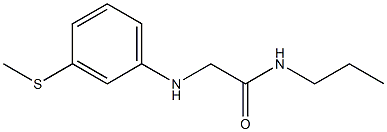 2-{[3-(methylsulfanyl)phenyl]amino}-N-propylacetamide Struktur