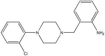 2-{[4-(2-chlorophenyl)piperazin-1-yl]methyl}aniline Struktur