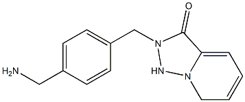 2-{[4-(aminomethyl)phenyl]methyl}-2H,3H-[1,2,4]triazolo[3,4-a]pyridin-3-one Struktur