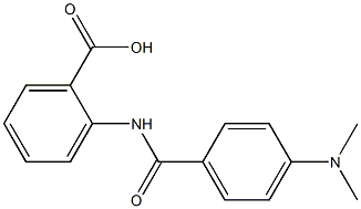 2-{[4-(dimethylamino)benzene]amido}benzoic acid Struktur