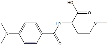 2-{[4-(dimethylamino)benzoyl]amino}-4-(methylthio)butanoic acid Struktur