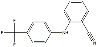 2-{[4-(trifluoromethyl)phenyl]amino}benzonitrile Struktur