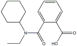 2-{[cyclohexyl(ethyl)amino]carbonyl}benzoic acid Struktur