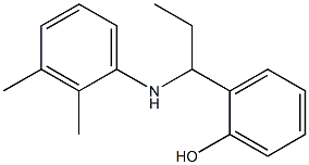 2-{1-[(2,3-dimethylphenyl)amino]propyl}phenol Struktur