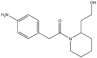 2-{1-[(4-aminophenyl)acetyl]piperidin-2-yl}ethanol Struktur