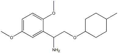 2-{1-amino-2-[(4-methylcyclohexyl)oxy]ethyl}-1,4-dimethoxybenzene Struktur