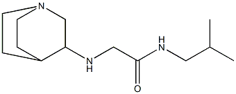 2-{1-azabicyclo[2.2.2]octan-3-ylamino}-N-(2-methylpropyl)acetamide Struktur