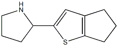 2-{4H,5H,6H-cyclopenta[b]thiophen-2-yl}pyrrolidine Struktur