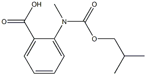 2-{methyl[(2-methylpropoxy)carbonyl]amino}benzoic acid Struktur