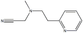 2-{methyl[2-(pyridin-2-yl)ethyl]amino}acetonitrile Struktur