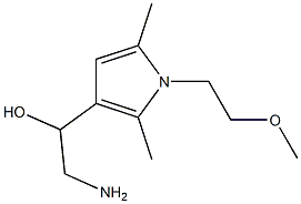 2-amino-1-[1-(2-methoxyethyl)-2,5-dimethyl-1H-pyrrol-3-yl]ethanol Struktur