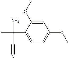 2-amino-2-(2,4-dimethoxyphenyl)propanenitrile Struktur