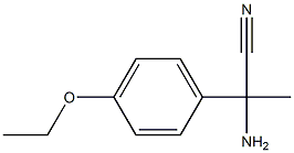 2-amino-2-(4-ethoxyphenyl)propanenitrile Struktur