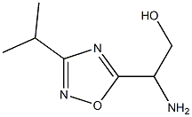 2-amino-2-[3-(propan-2-yl)-1,2,4-oxadiazol-5-yl]ethan-1-ol Struktur