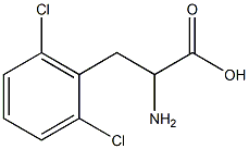 2-amino-3-(2,6-dichlorophenyl)propanoic acid Struktur