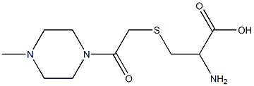 2-amino-3-{[2-(4-methylpiperazin-1-yl)-2-oxoethyl]sulfanyl}propanoic acid Struktur