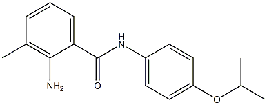 2-amino-3-methyl-N-[4-(propan-2-yloxy)phenyl]benzamide Struktur