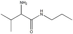 2-amino-3-methyl-N-propylbutanamide Struktur