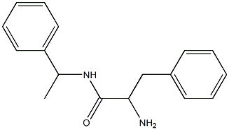 2-amino-3-phenyl-N-(1-phenylethyl)propanamide Struktur