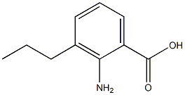 2-amino-3-propylbenzoic acid Struktur