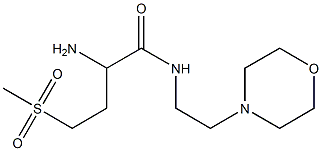 2-amino-4-(methylsulfonyl)-N-(2-morpholin-4-ylethyl)butanamide Struktur