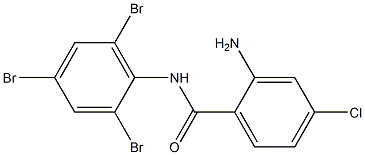 2-amino-4-chloro-N-(2,4,6-tribromophenyl)benzamide Struktur