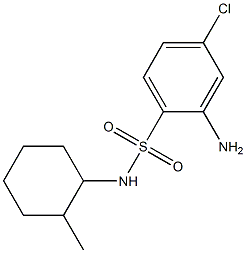 2-amino-4-chloro-N-(2-methylcyclohexyl)benzene-1-sulfonamide Struktur