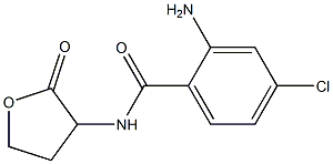 2-amino-4-chloro-N-(2-oxooxolan-3-yl)benzamide Struktur