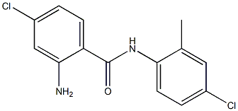 2-amino-4-chloro-N-(4-chloro-2-methylphenyl)benzamide Struktur