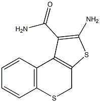 2-amino-4H-thieno[2,3-c]thiochromene-1-carboxamide Struktur