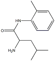 2-amino-4-methyl-N-(2-methylphenyl)pentanamide Struktur