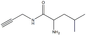 2-amino-4-methyl-N-prop-2-ynylpentanamide Struktur