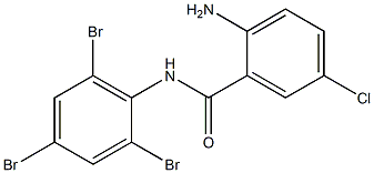 2-amino-5-chloro-N-(2,4,6-tribromophenyl)benzamide Struktur