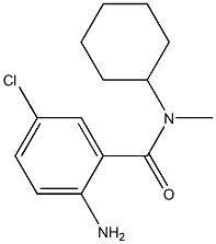 2-amino-5-chloro-N-cyclohexyl-N-methylbenzamide Struktur