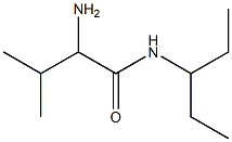 2-amino-N-(1-ethylpropyl)-3-methylbutanamide Struktur