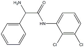 2-amino-N-(2,3-dichlorophenyl)-2-phenylacetamide Struktur