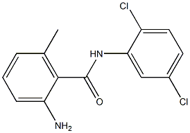 2-amino-N-(2,5-dichlorophenyl)-6-methylbenzamide Struktur