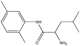 2-amino-N-(2,5-dimethylphenyl)-4-methylpentanamide Struktur