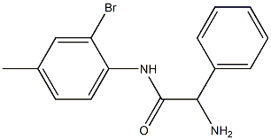 2-amino-N-(2-bromo-4-methylphenyl)-2-phenylacetamide Struktur