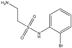 2-amino-N-(2-bromophenyl)ethanesulfonamide Struktur