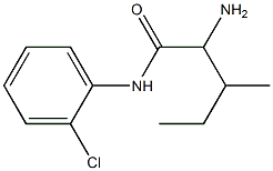 2-amino-N-(2-chlorophenyl)-3-methylpentanamide Struktur