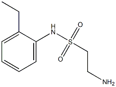 2-amino-N-(2-ethylphenyl)ethanesulfonamide Struktur