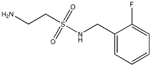 2-amino-N-(2-fluorobenzyl)ethanesulfonamide Struktur