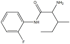 2-amino-N-(2-fluorophenyl)-3-methylpentanamide Struktur