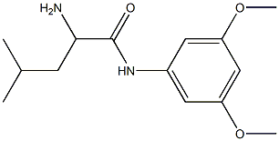 2-amino-N-(3,5-dimethoxyphenyl)-4-methylpentanamide Struktur