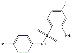 2-amino-N-(4-bromophenyl)-4-fluorobenzene-1-sulfonamide Struktur