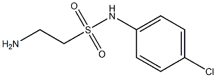 2-amino-N-(4-chlorophenyl)ethanesulfonamide Struktur