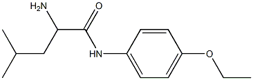 2-amino-N-(4-ethoxyphenyl)-4-methylpentanamide Struktur